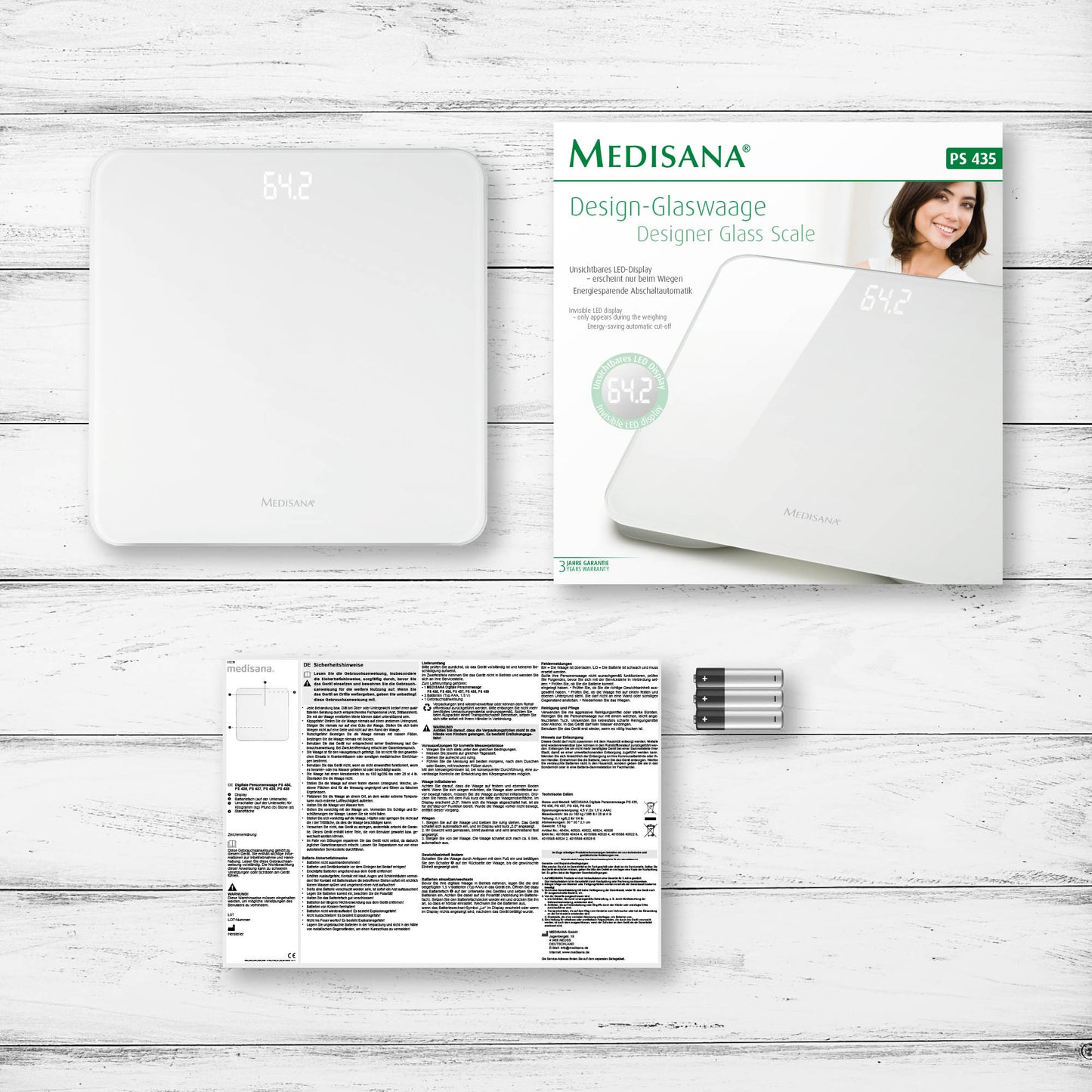 Medisana PS 435 Personal Scale (Design Glass Scale)
