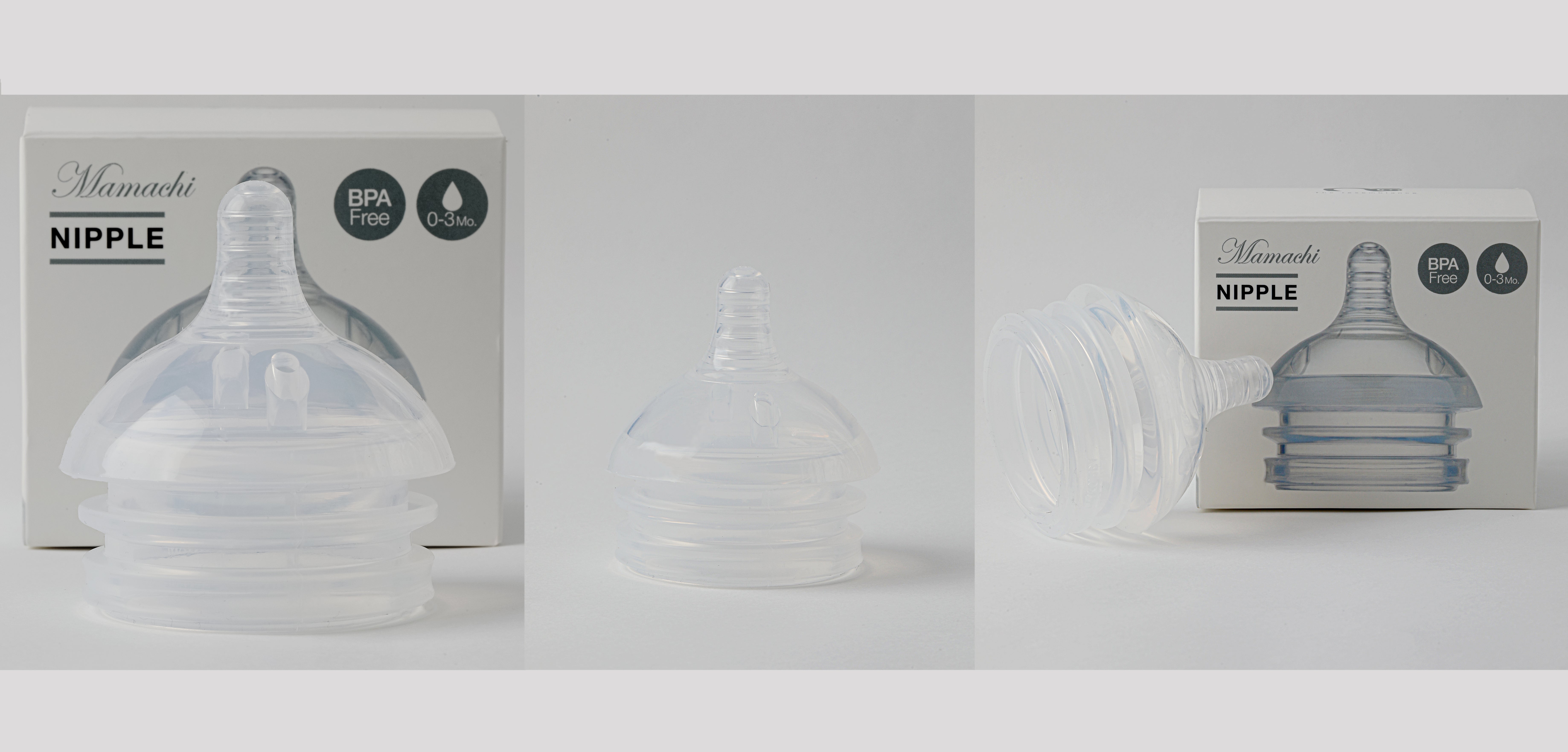 mamachi Silicone Replacement Nipple, all flow stages