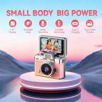 THE Mini Flip Digital Camera, compact colorful design