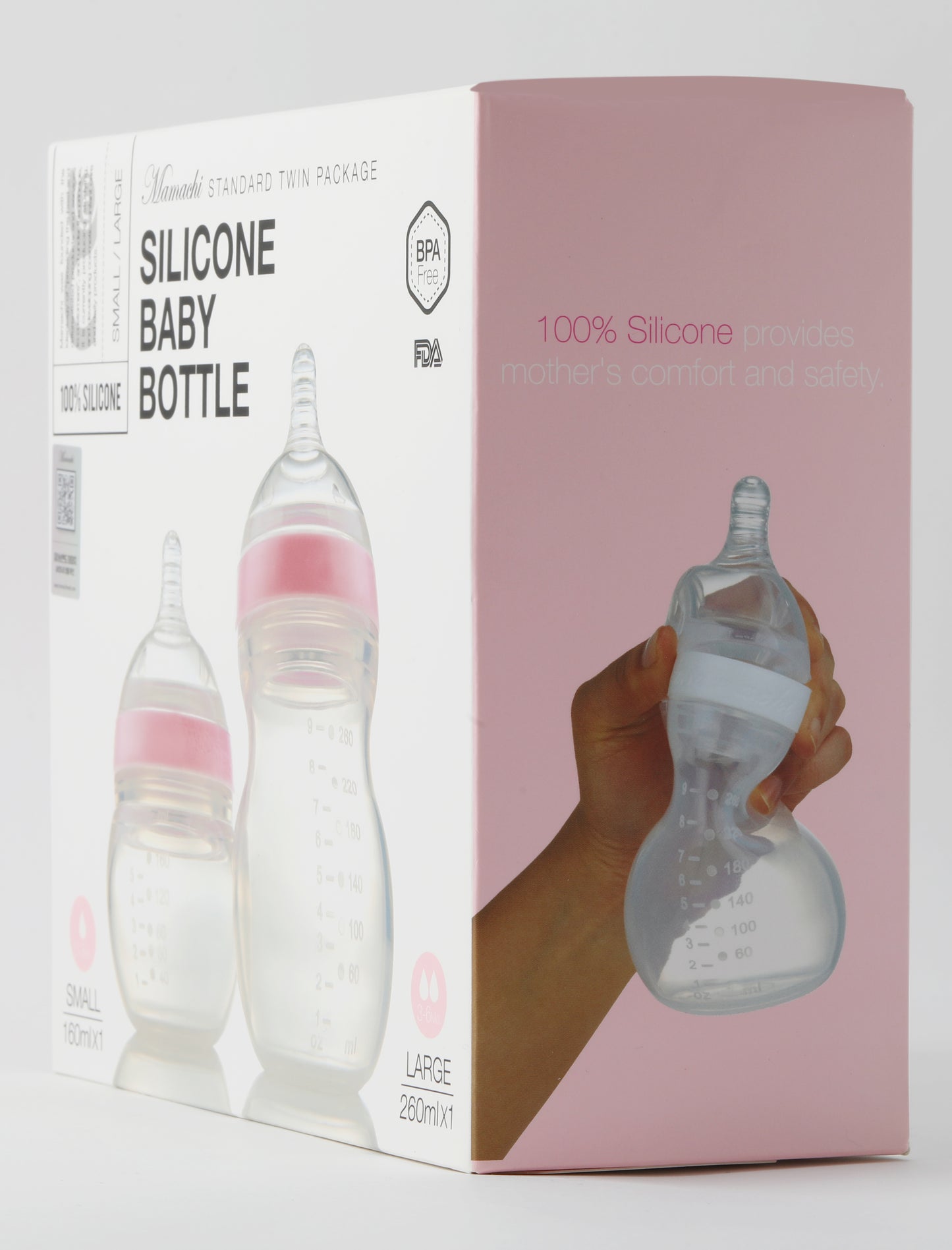 mamachi Standard Baby Bottle Twin Package (Small + Large)