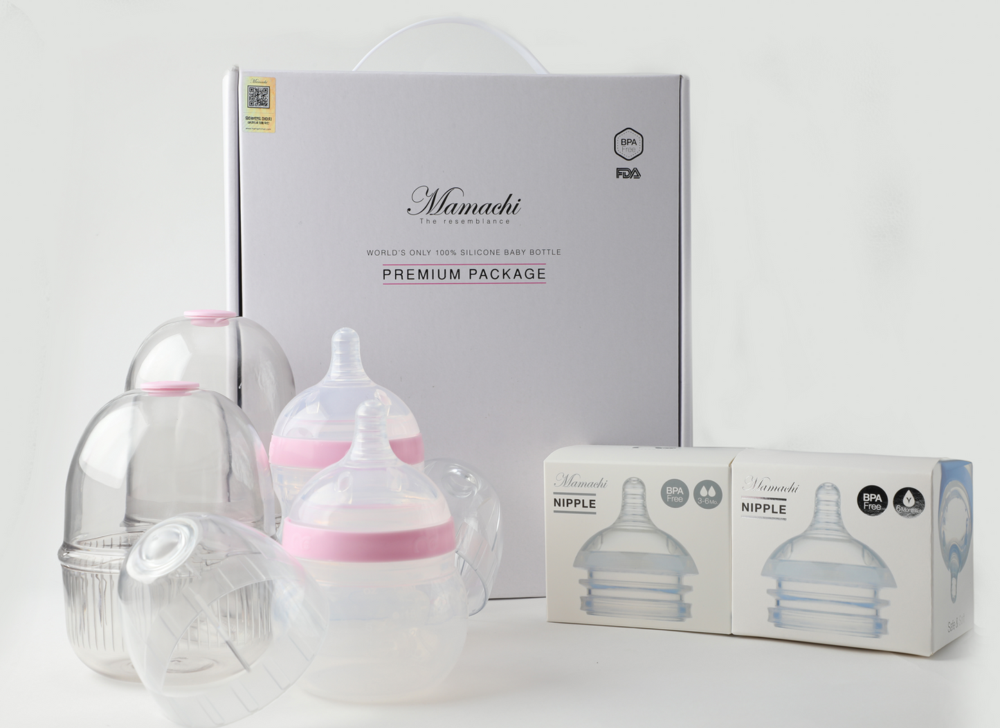 mamachi Premium Baby Bottle Package (Small + Large)