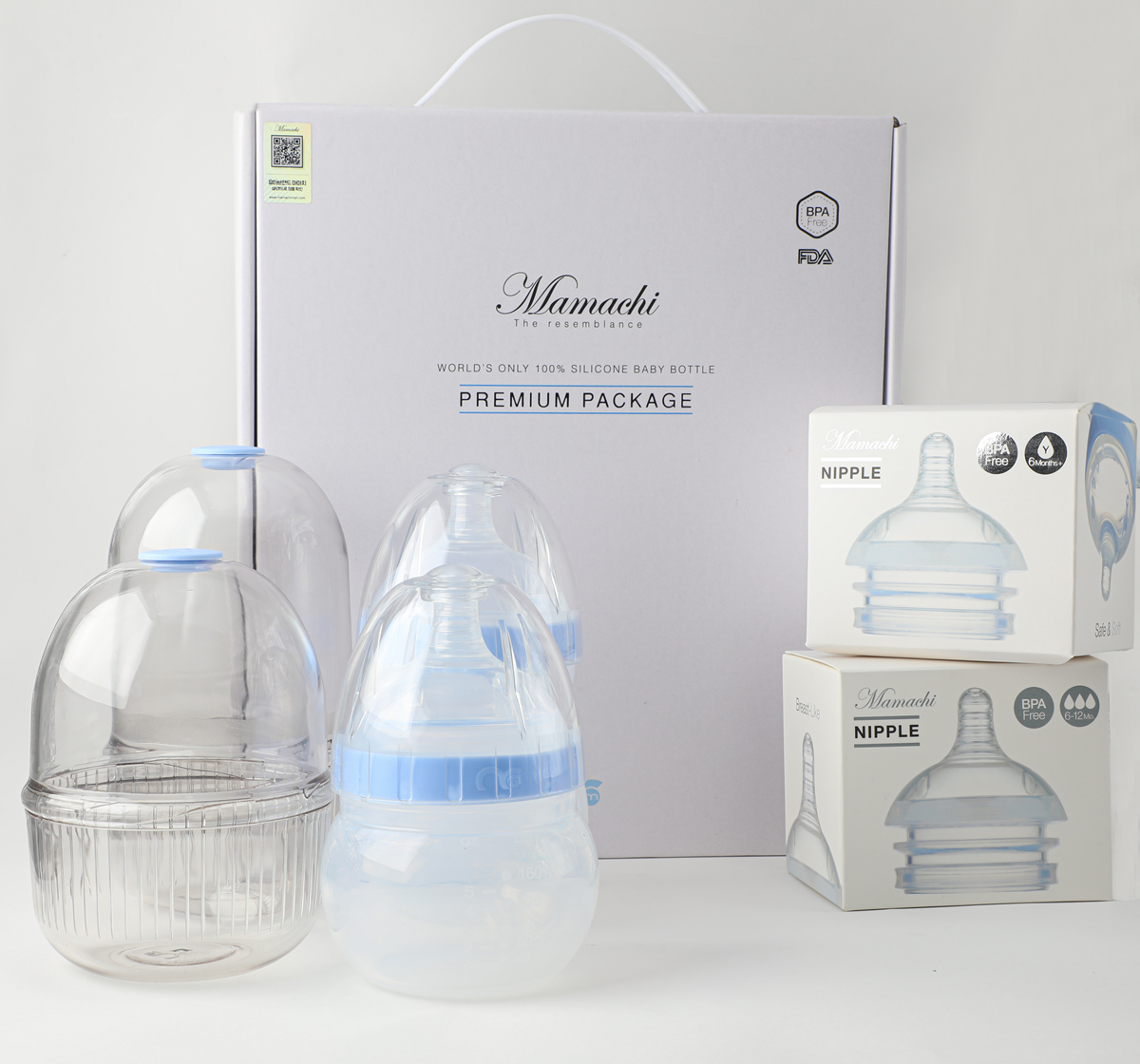 mamachi Premium Baby Bottle Package (Small + Large)