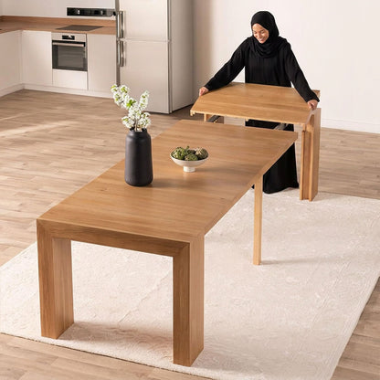 Transformer Table - Solid Wood Extendable Dining Table (Seats 2-12)