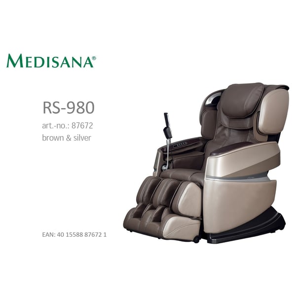 Medisana RS 980 Massage Chair (Brown & Silver)