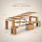 Transformer Table - Solid Wood Extendable Dining Table (Seats 2-12)