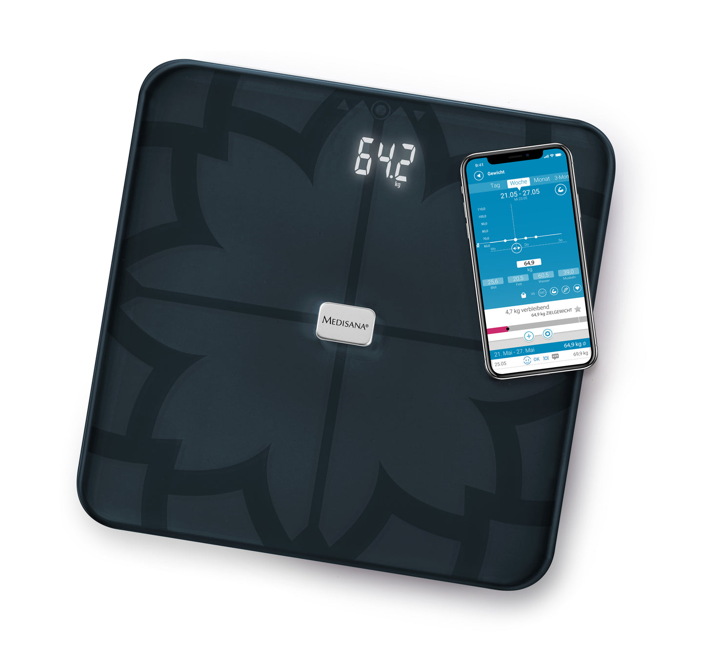 Medisana BS 450 Connect Body Fat Scale (Black)