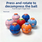 3D Printed Rotating Spiral Tower Stress-Relief Finger Toy - Tomato Shape