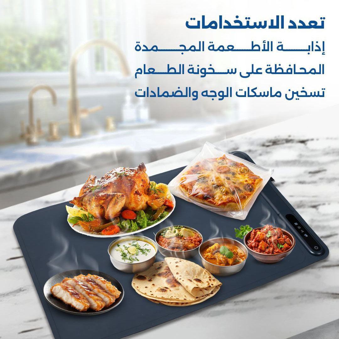 Villing foldable food warmer showing multiple uses for home, office, and travel meals